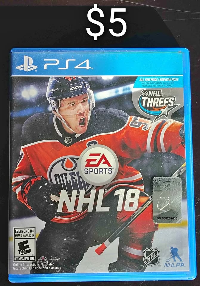 NHL 18 - PS4 - $10