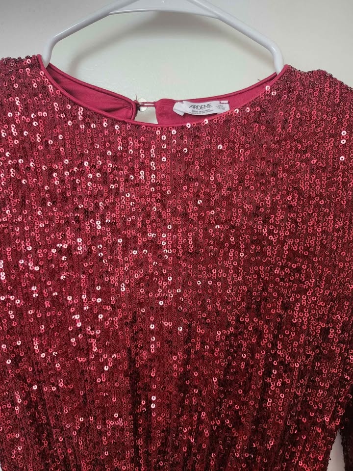Girls Red Sequin Party Dress - Size 11/12 (Ardene) - photo 5