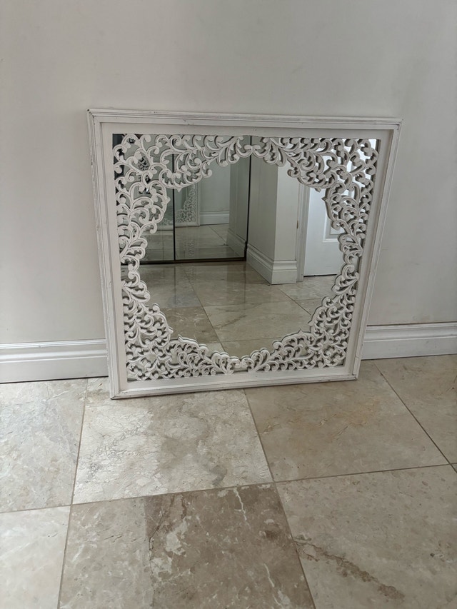 Rustic Bohemian Square Wall Mirror