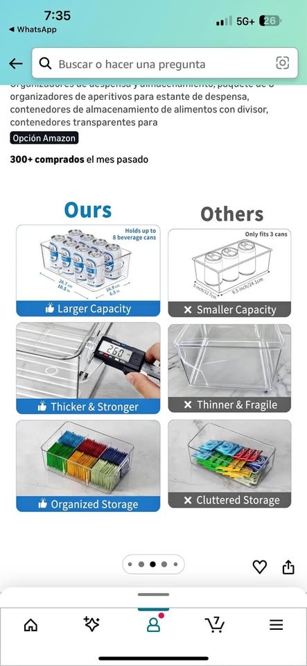 Pantry Organizers Storage - 8 Pack Clear Dividers