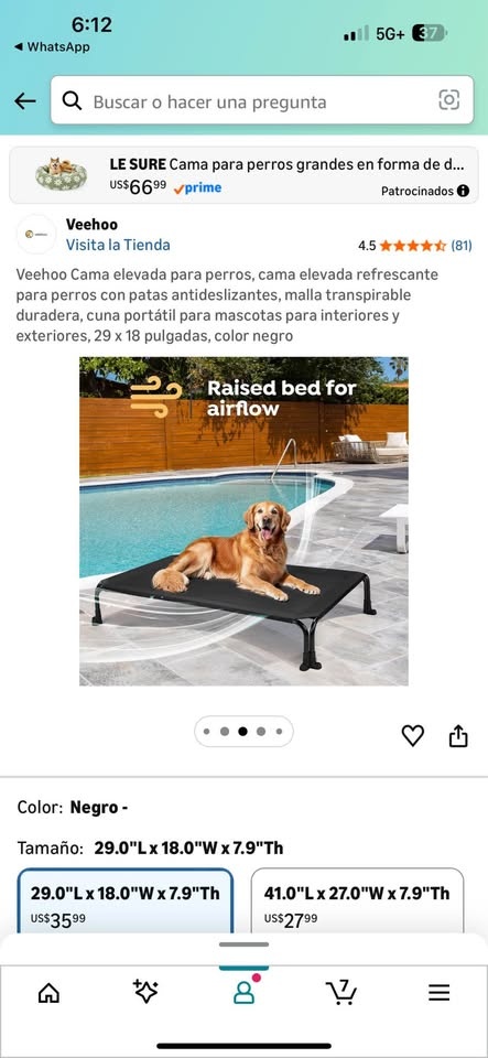 Elevated Dog Bed with Non-Slip Feet - photo 2