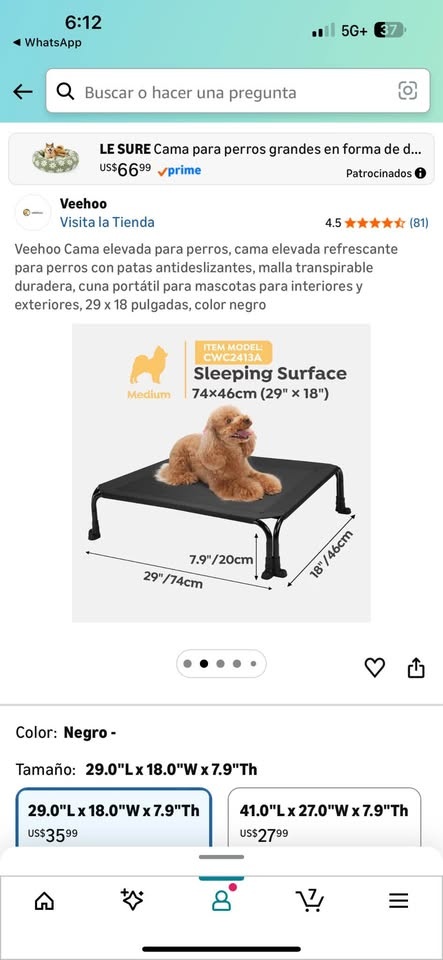 Elevated Dog Bed with Non-Slip Feet - photo 3