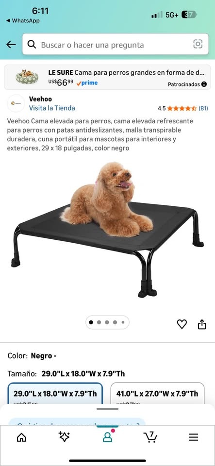 Elevated Dog Bed with Non-Slip Feet - photo 4