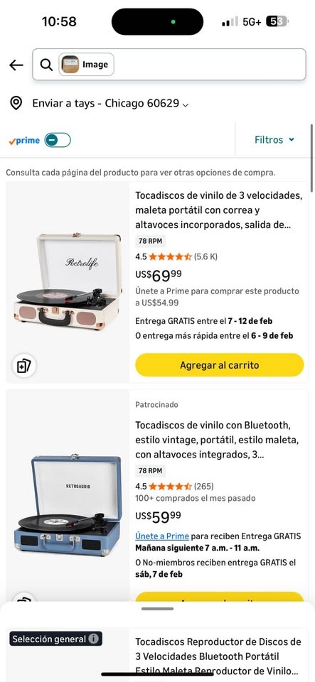 Retrolife 3-Speed Bluetooth Vinyl Record Player - White - photo 3