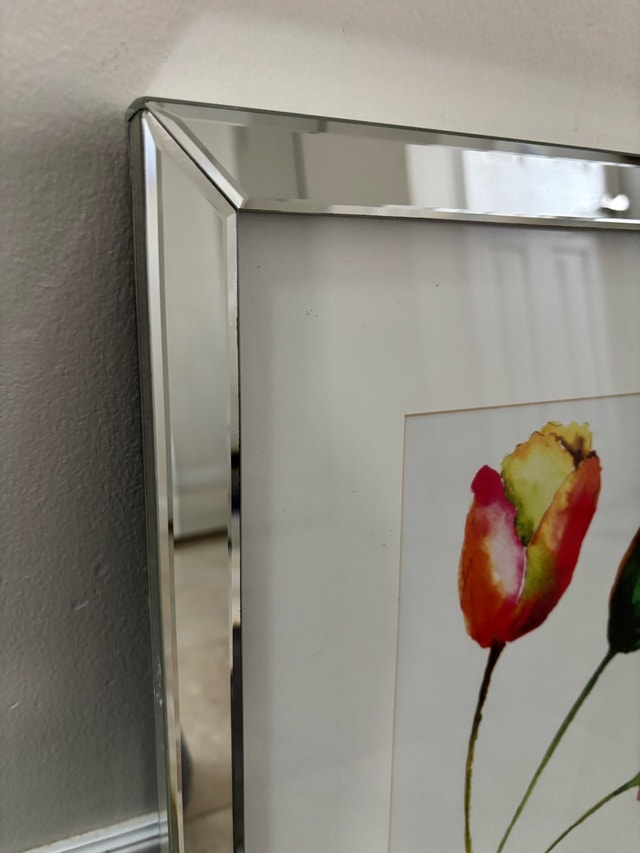 Pair of Square Beveled Mirror Frames - photo 3