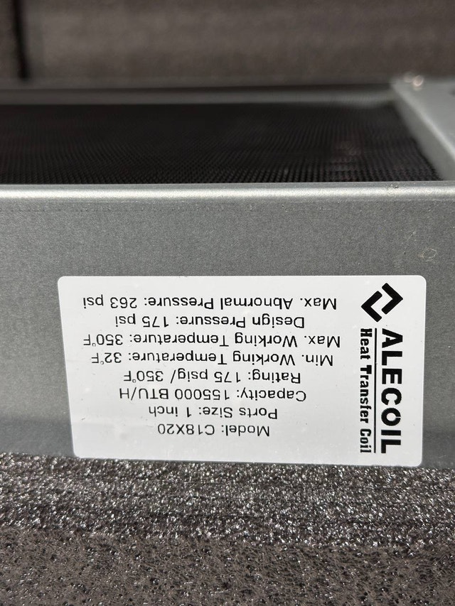 Alecoil 18x20 Water to Air Heat Exchanger - photo 3