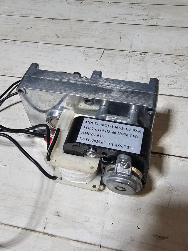1 RPM Clockwise Auger Motor for Pellet Stoves - photo 4