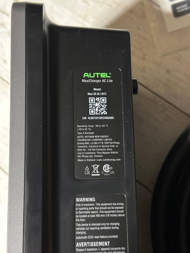 Autel Smart EV Charger - 50Amp, 240V Level 2 - photo 5
