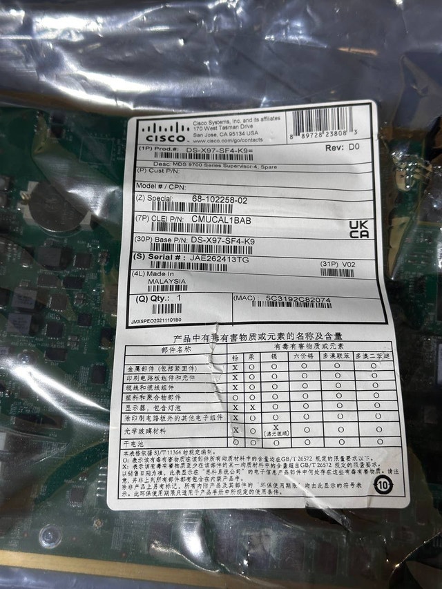 Cisco MDS 9700 Series Supervisor-4 Module (DS-X97-SF4-K9=) - photo 3