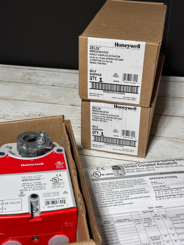 Honeywell MS8105A1030 Spring Return Actuator Damper Motor - photo 5