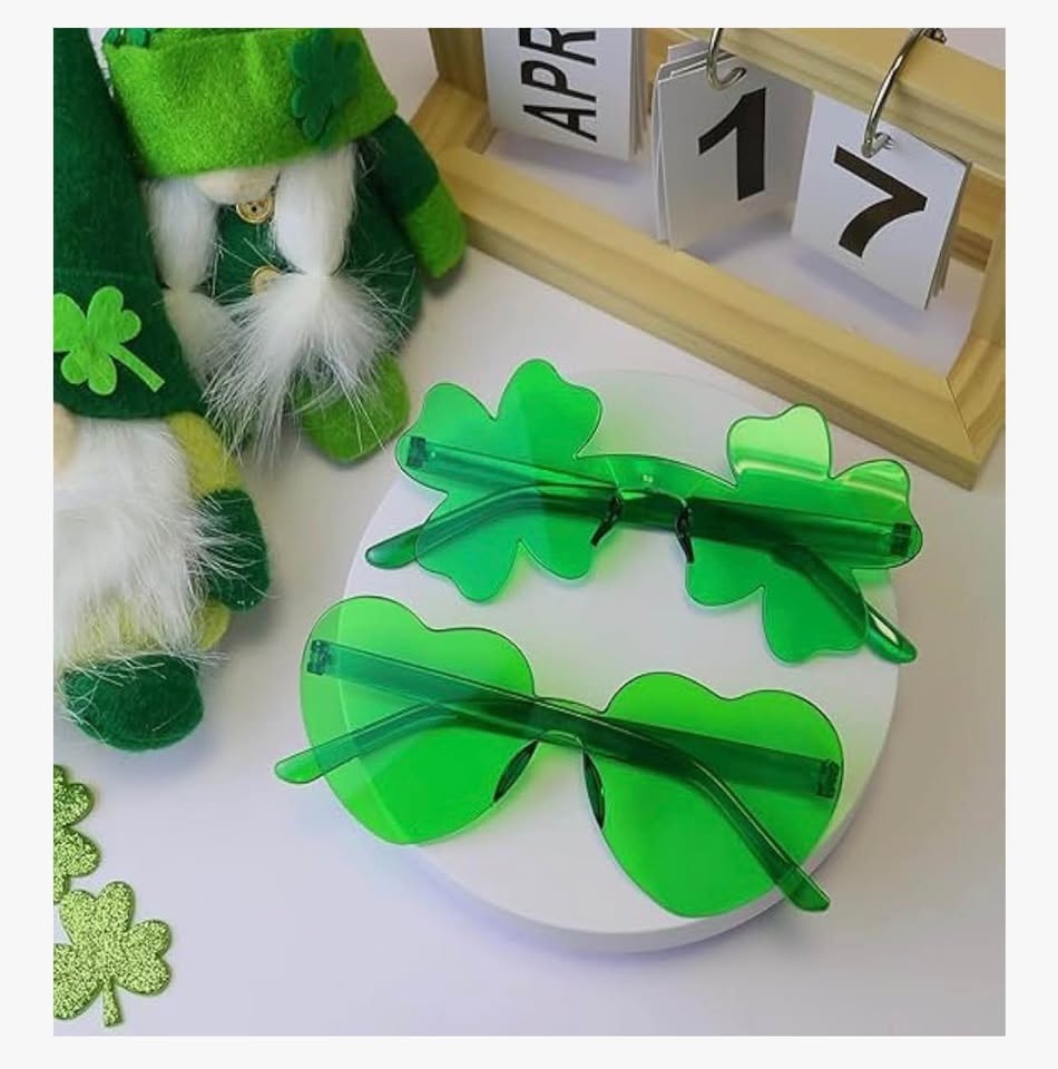 St. Patricks Day Shamrock Sunglasses, 24 PCS - photo 3