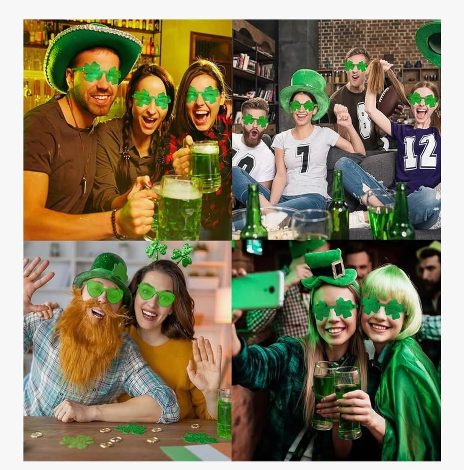 St. Patricks Day Shamrock Sunglasses, 24 PCS - photo 5