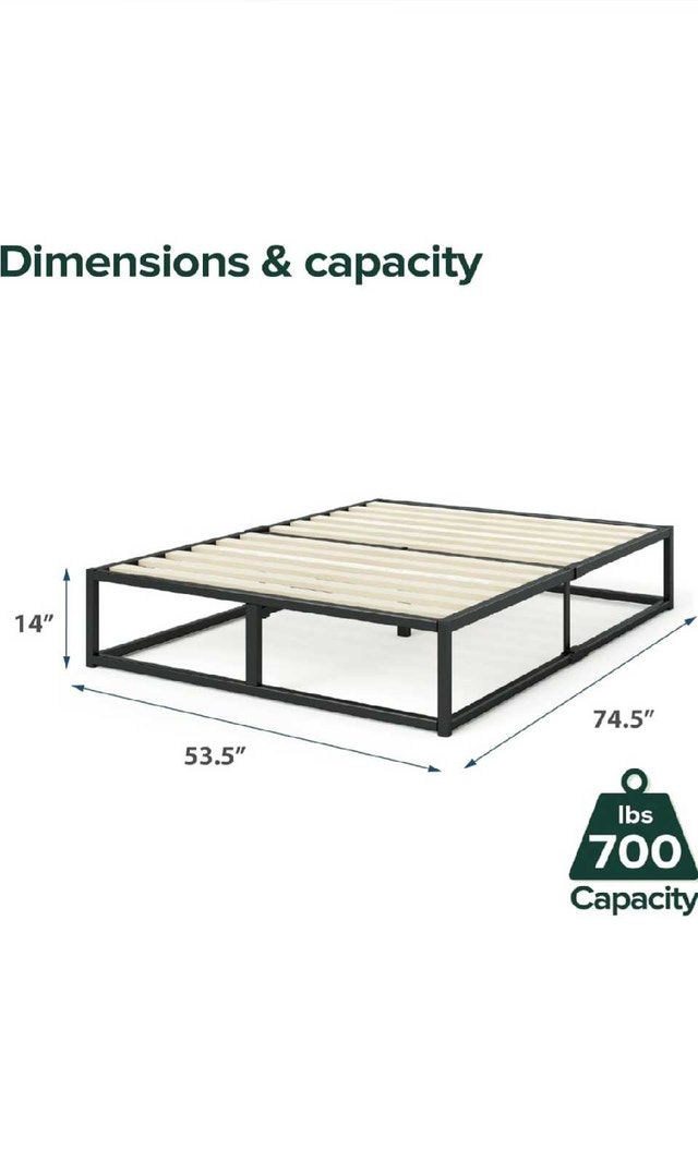 Double Bed Frame 14 inch High - photo 3