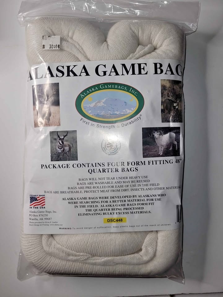 Alaska Game Bags 4 Pack 48" Quarters