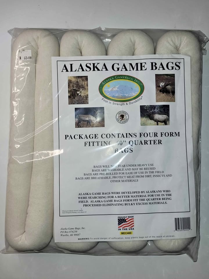 Alaska Game Bags 4 Pack 60" Quarters