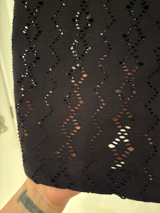 Denim & Flower Black Textured Short Sleeve Shirt - photo 3
