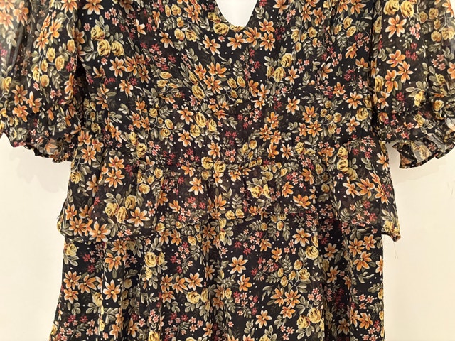 Topshop Black Floral Mini Dress - photo 4