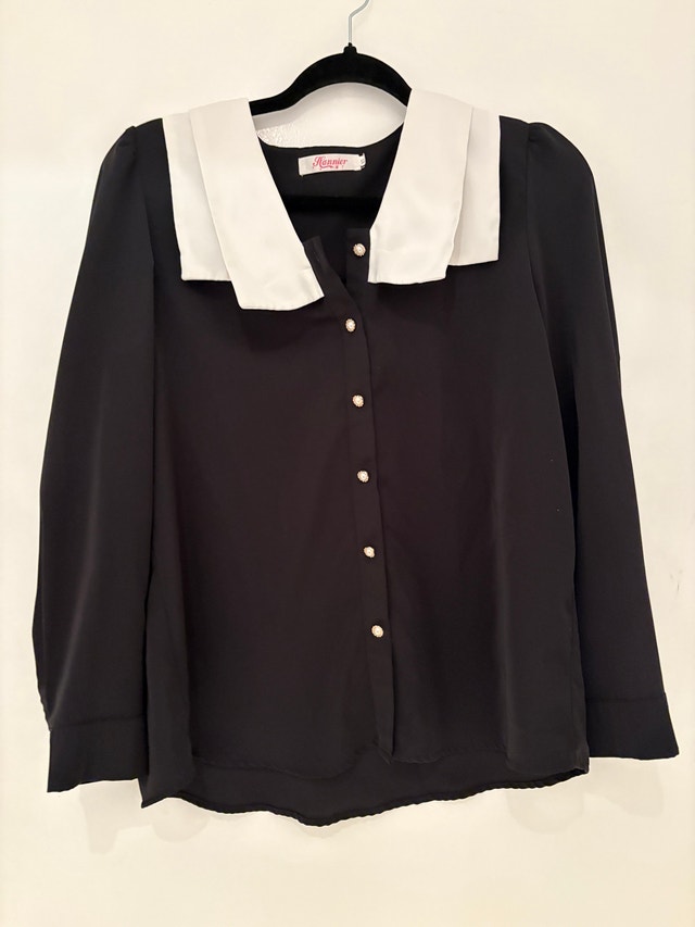 Black Top with White Accents