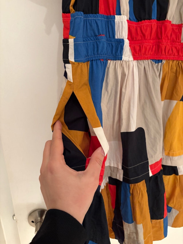 Anthropologie Multicolor Geometric Dress (with pockets!) - photo 3