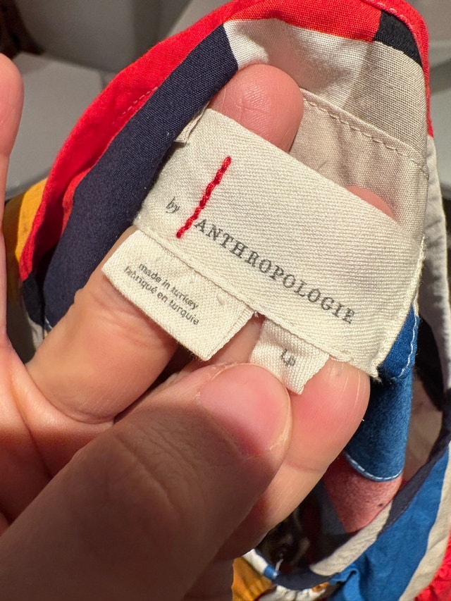 Anthropologie Multicolor Geometric Dress (with pockets!) - photo 4