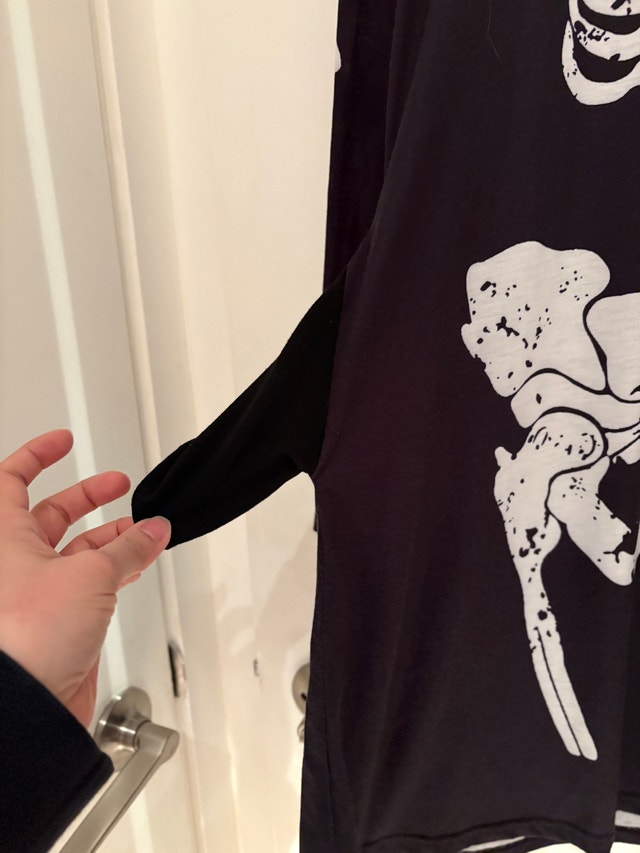 Long sleeve Skeleton Dress w/ pockets - perfect for Halloween! - photo 4