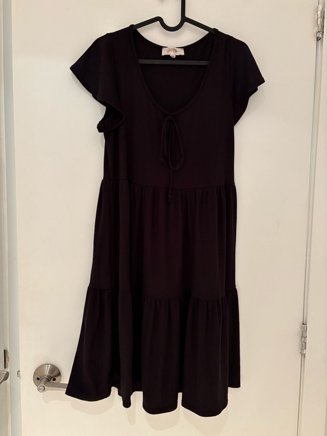 Jessica Simpson Black A-Line Dress (Large)