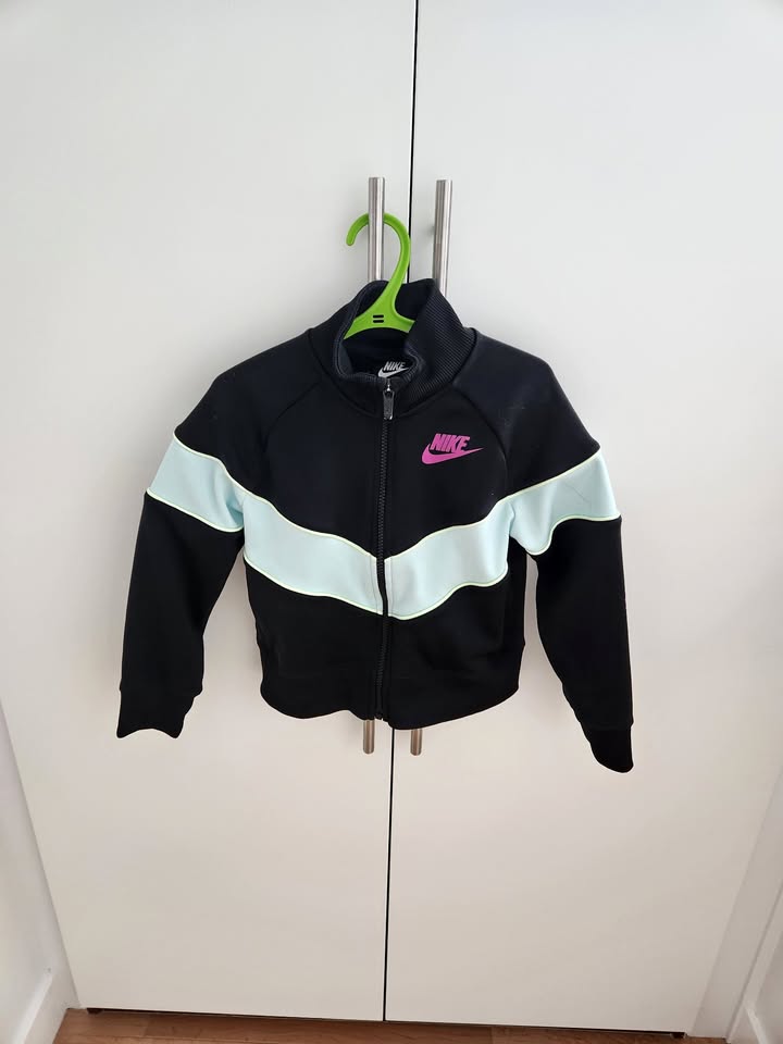 Nike Kids Black & Teal Heritage Jacket - Size Small