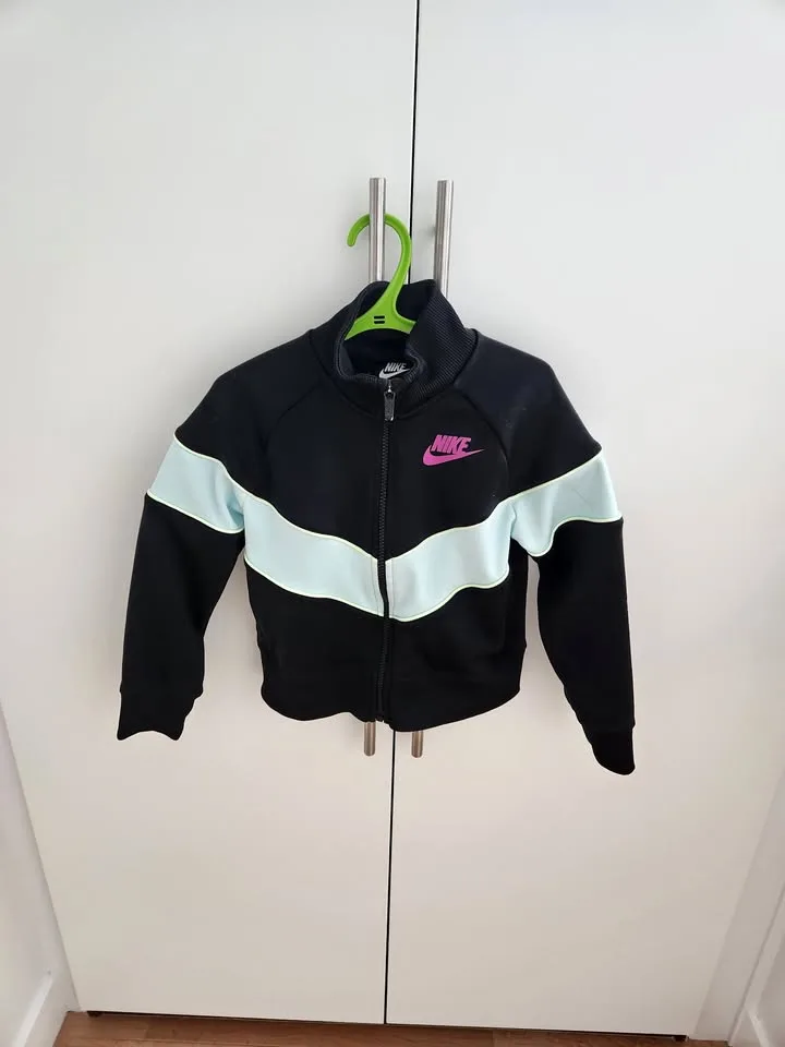 Nike Kids Black & Teal Heritage Jacket - Size Small thumbnail