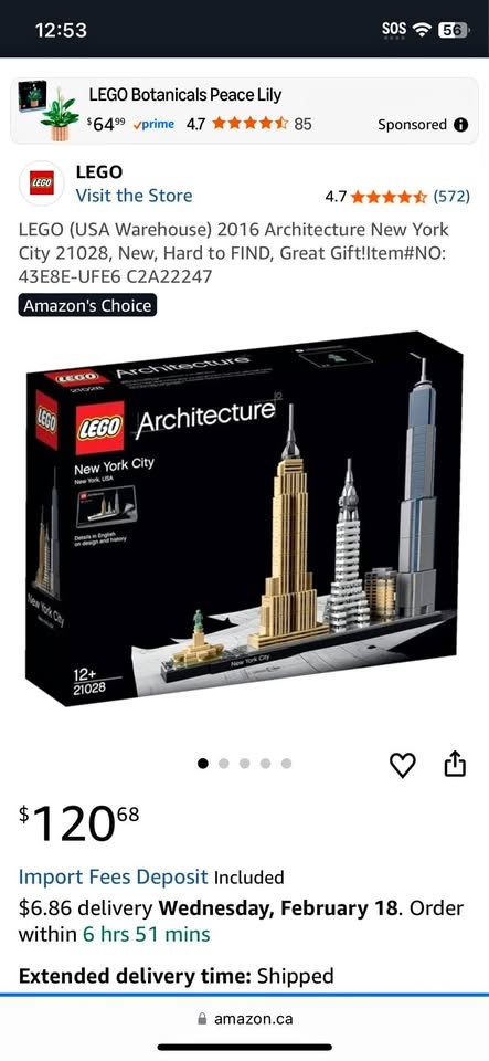 New York lego set