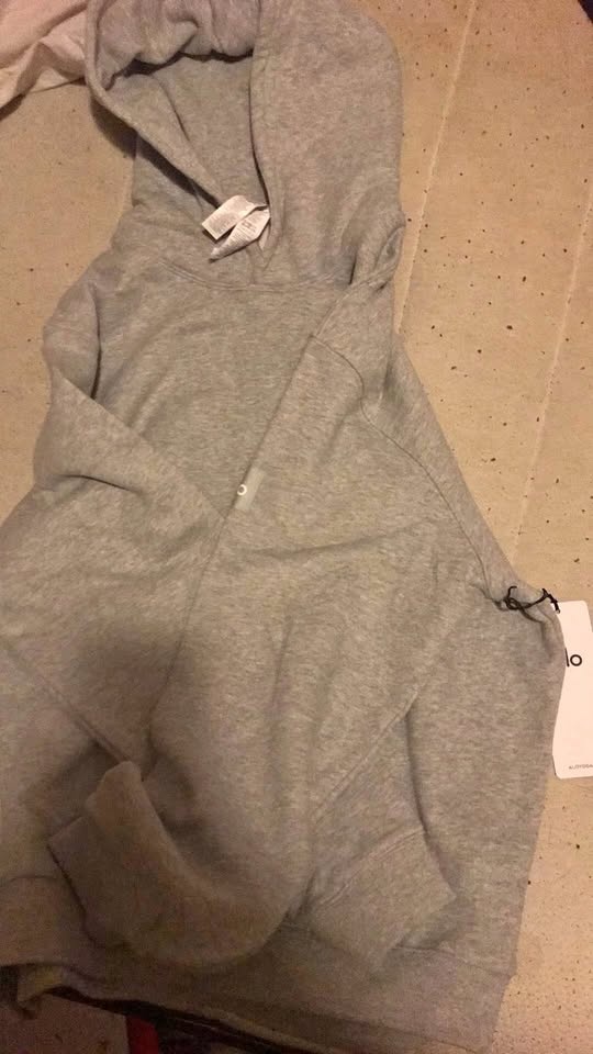 Alo gray hoodie Size Small