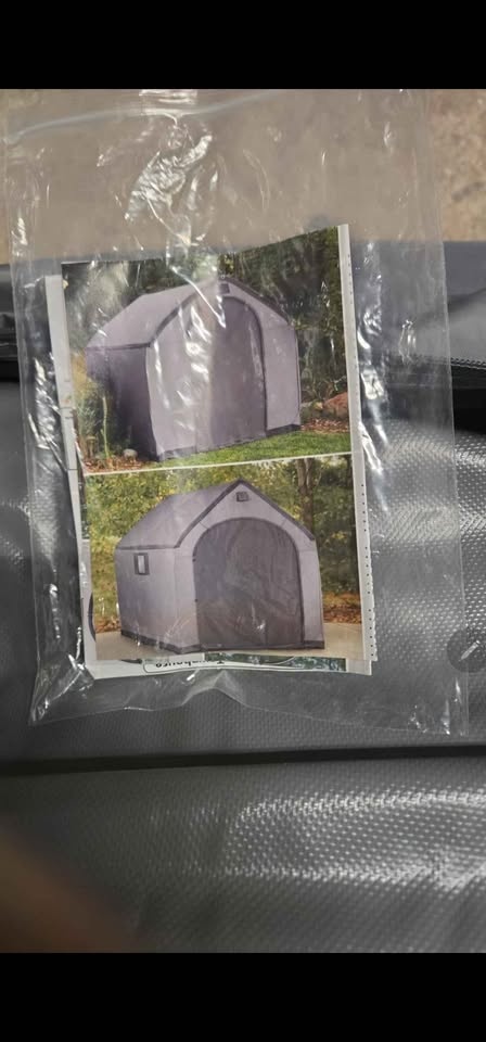 Portable nylon storage shed, 6 ft W x 7.5 ft D by Flowerhouse - photo 2