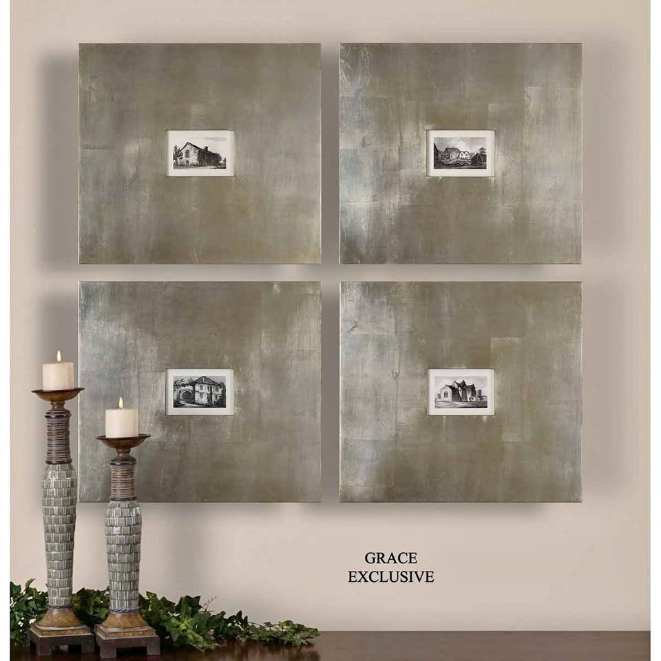 Grace Feyock "Industrial Buildings" 4 Framed Art Prints