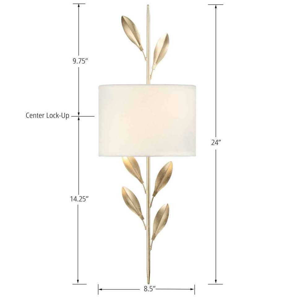 Marida Light Gold Wall Light with Dimmable Lights - photo 2