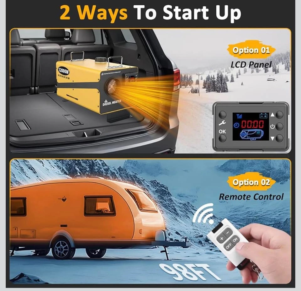 12000W Diesel Heater - 12V/24V DC & 110V AC All-in-One - photo 4