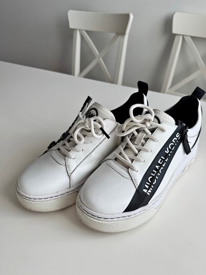 Michael Kors White Low Top Sneakers