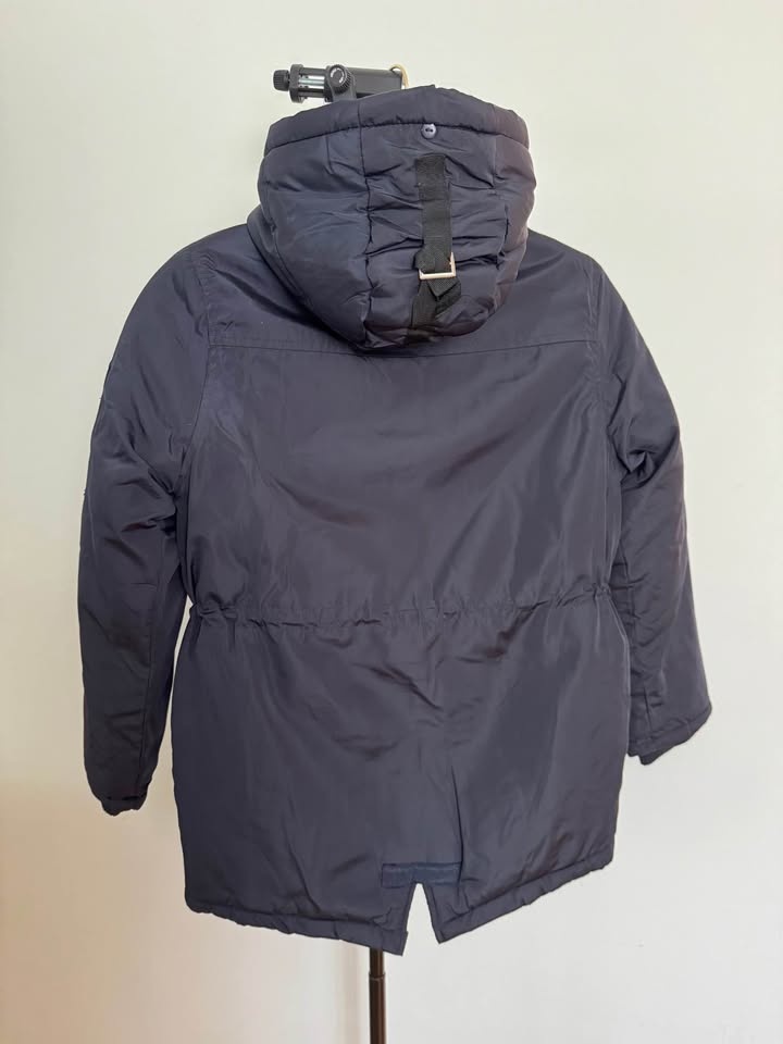 Kids Navy Sherpa Lined Winter Jacket Size 128 - photo 4