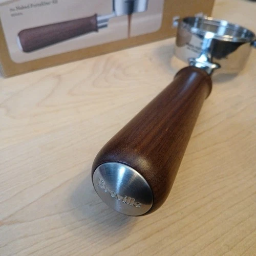 58mm Naked Portafilter for Breville BA304 - Walnut Handle - photo 3