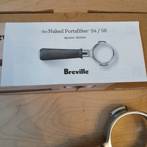 58mm Naked Portafilter for Breville BA304 - Walnut Handle - photo 5