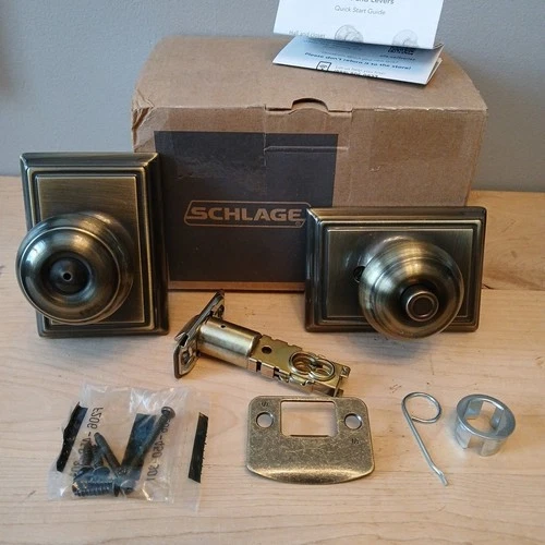 Schlage F40 GEO 609 ADD Addison Georgian Privacy Door Knob Set