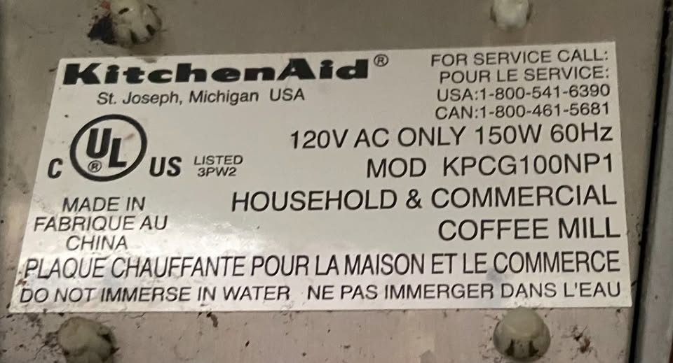 KitchenAid Pro Like Coffee Grinder - photo 2