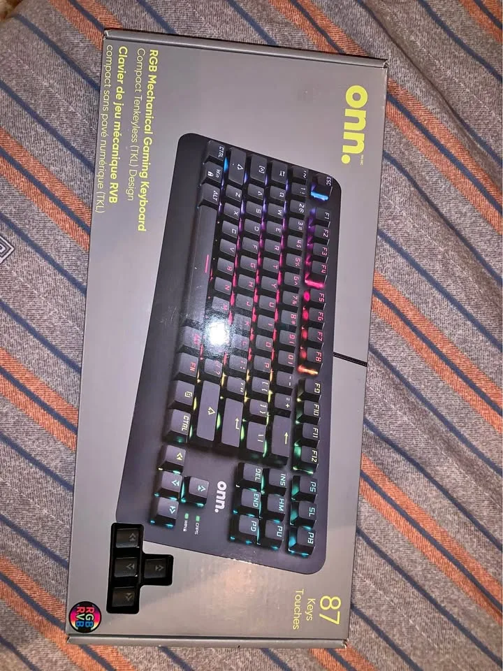 onn. RGB Mechanical TKL Gaming Keyboard thumbnail