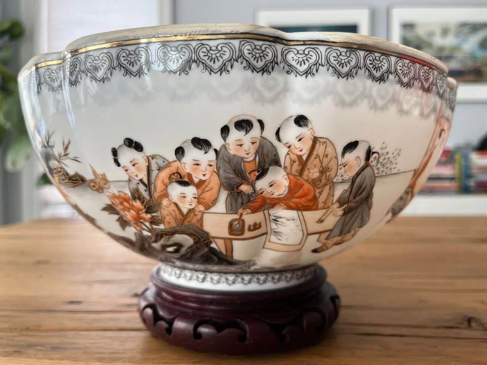 Vintage Chinese Porcelain Decorative Bowls – Set of 2 - photo 2