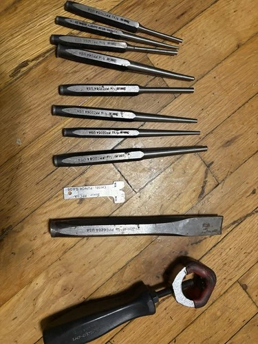 Snap-on USA Punch & Chisel Set – Incomplete – Vintage Mechanic T