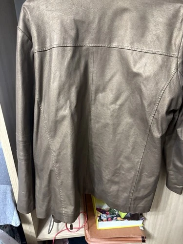 JL Studio Jessica London Leather Jacket Women's Size 22W Brown - photo 3