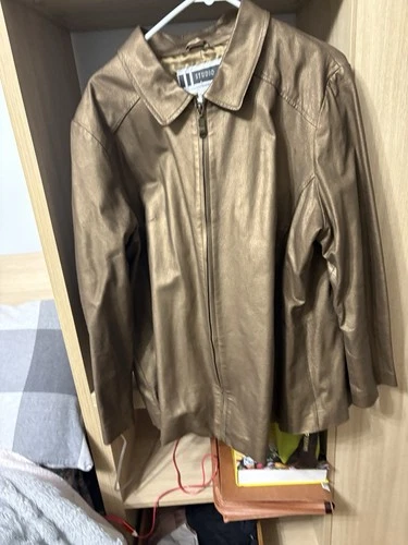 JL Studio Jessica London Leather Jacket Women's Size 22W Brown - photo 4