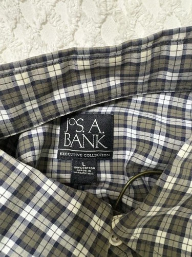 Jos. A. Bank Executive Collection Plaid Dress Shirt