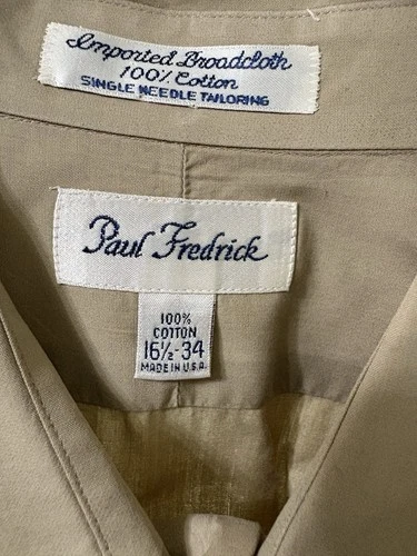 Paul Frederick Beige Long-Sleeve Dress Shirt - photo 3