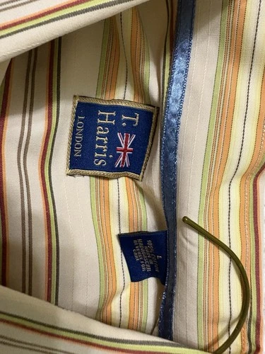 T Harris London Striped Dress Shirt