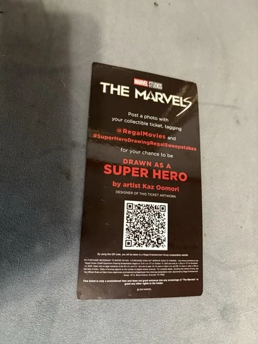 2023 The Marvels Super Hero Regal Collectible Ticket - Ms. Marve - photo 3