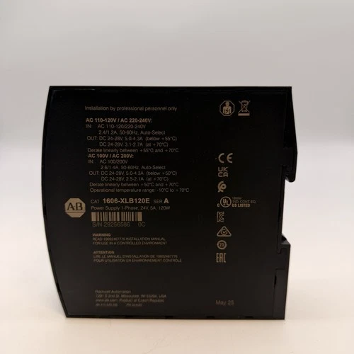 Allen-Bradley 1606-XLB120E Power Supply - photo 3